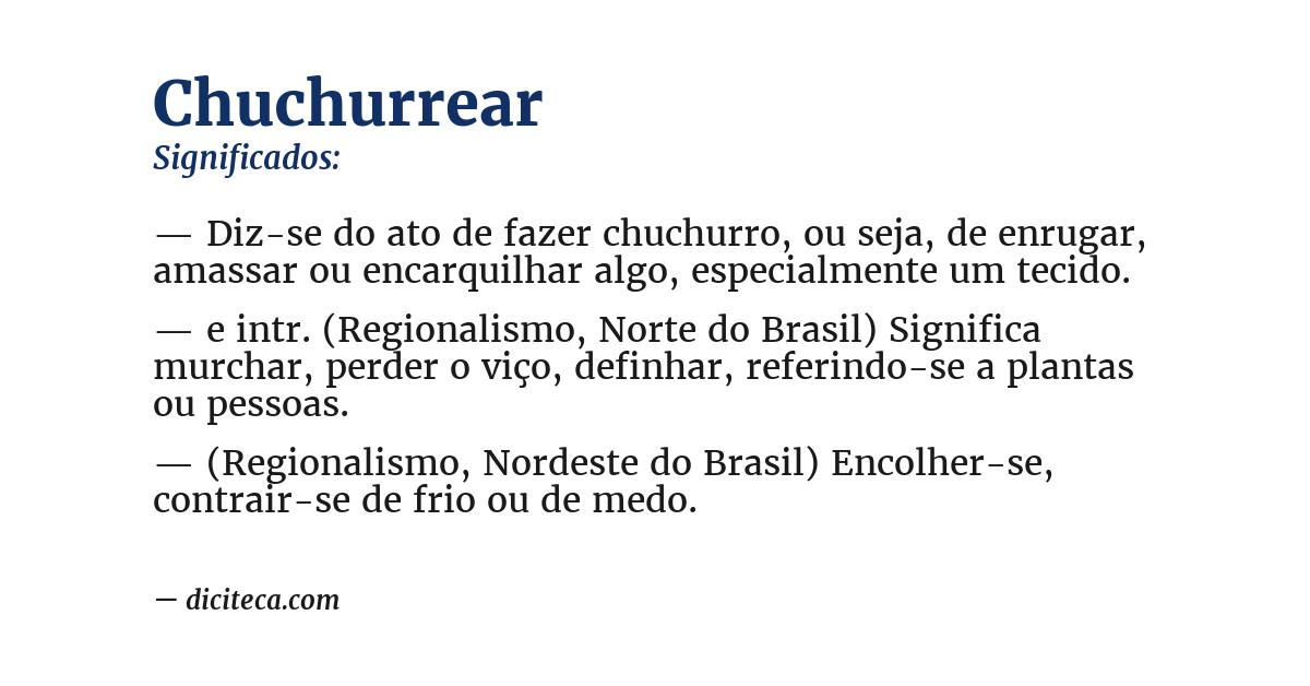 Significado de chuchurrear