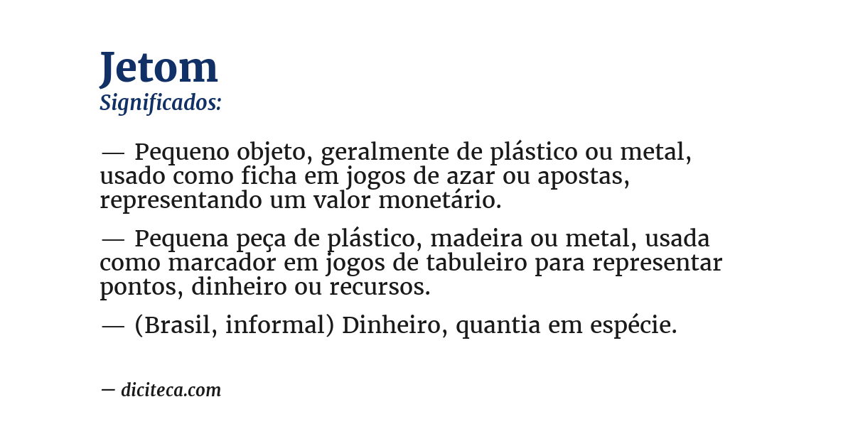 Significado de jetom
