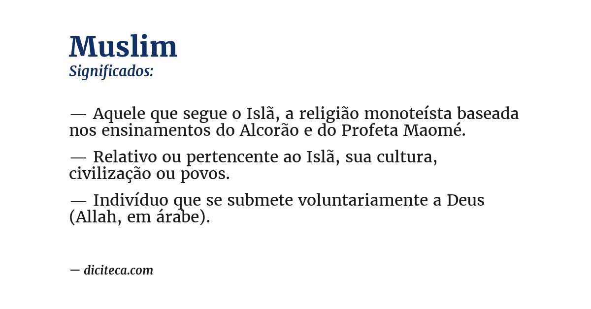 Significado de muslim