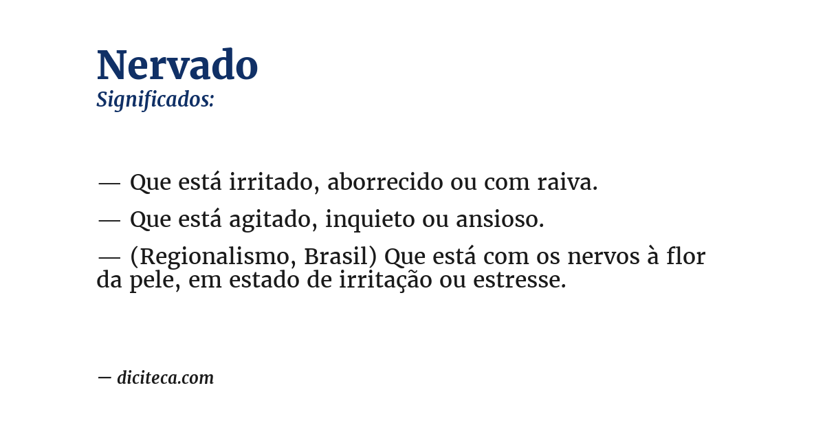Significado de nervado