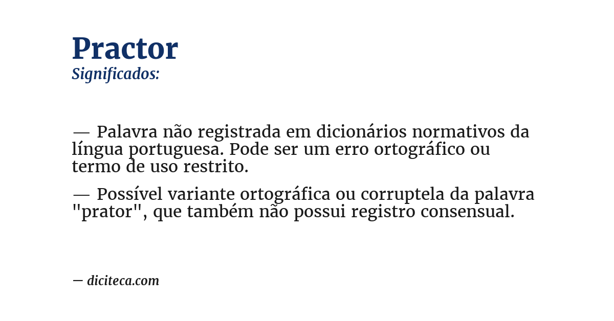 Significado de practor