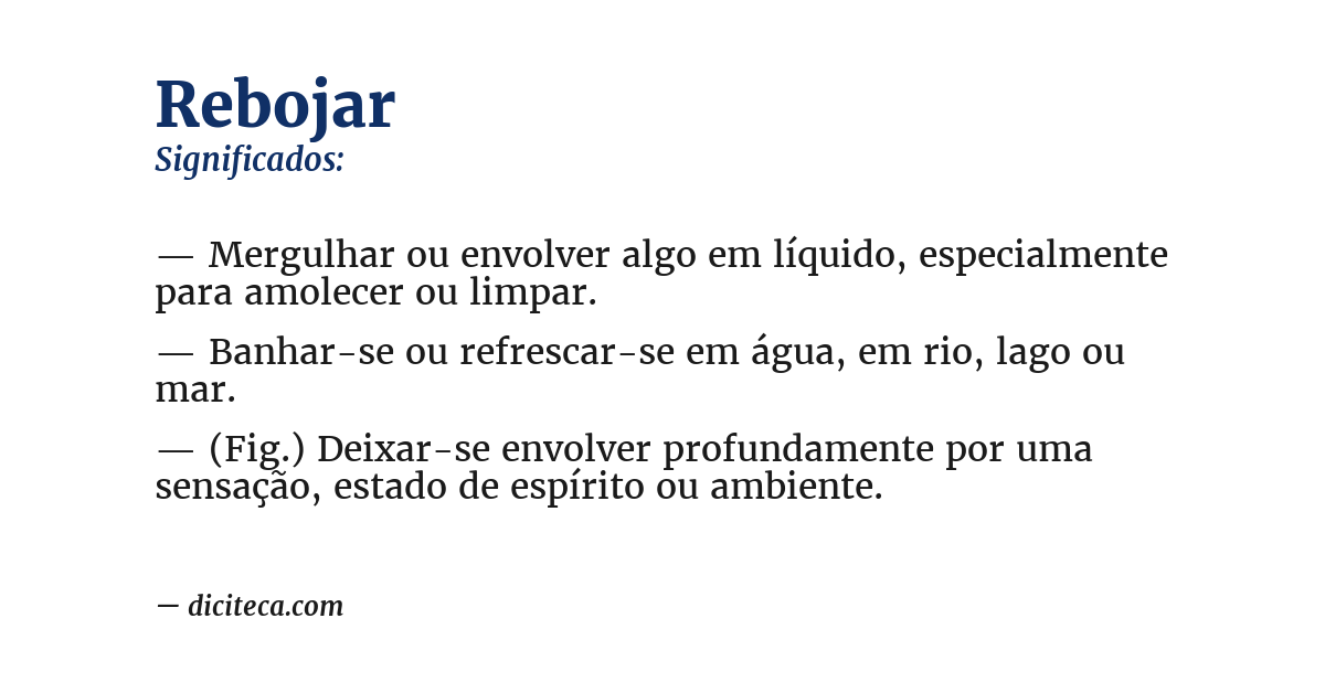 Significado de rebojar