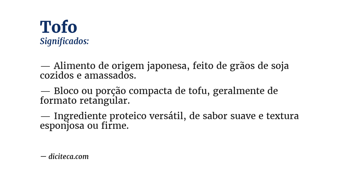 Significado de tofo