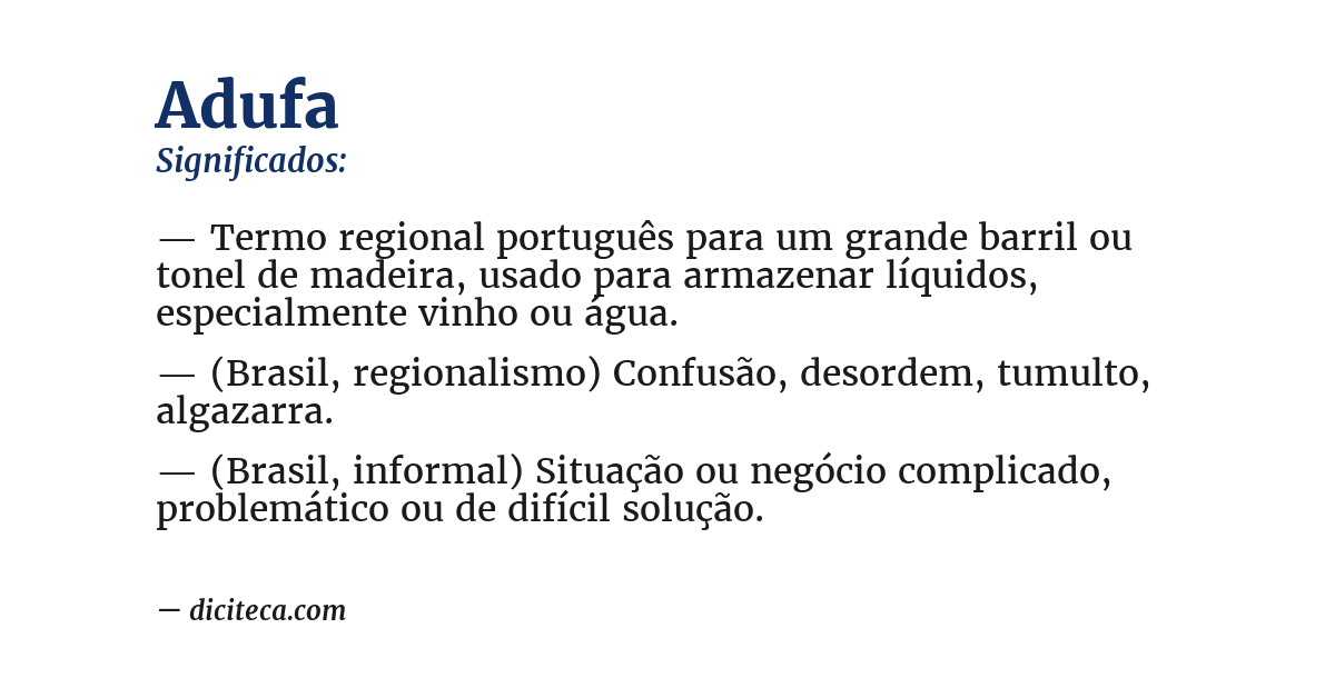 Significado de adufa