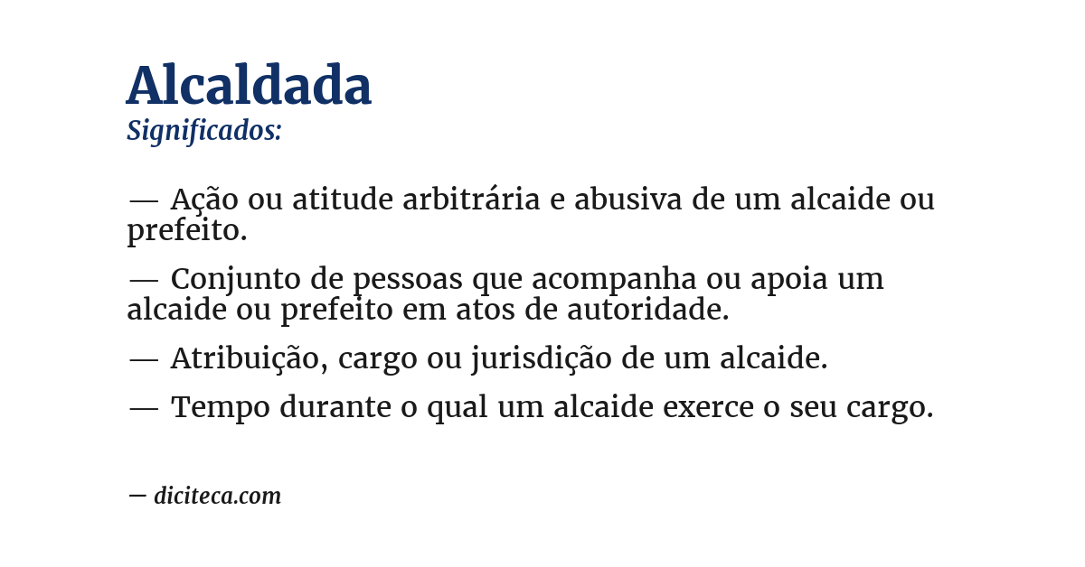 Significado de alcaldada