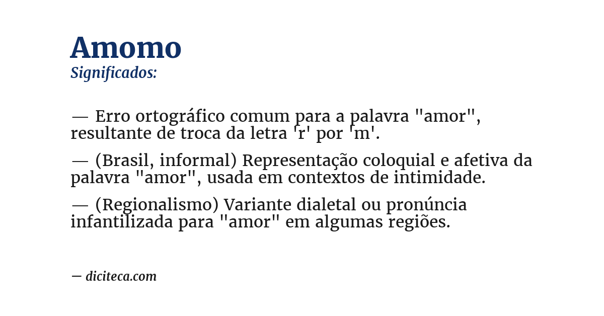 Significado de amomo