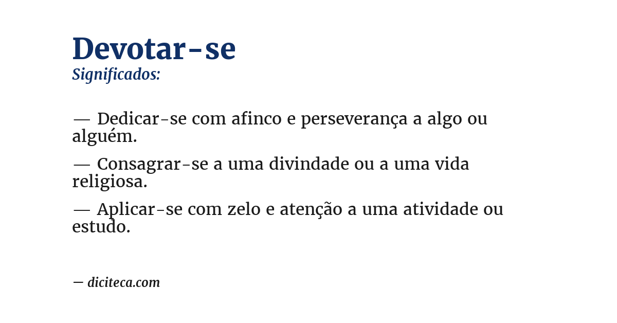 Significado de devotar-se