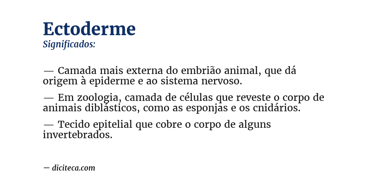 Significado de ectoderme