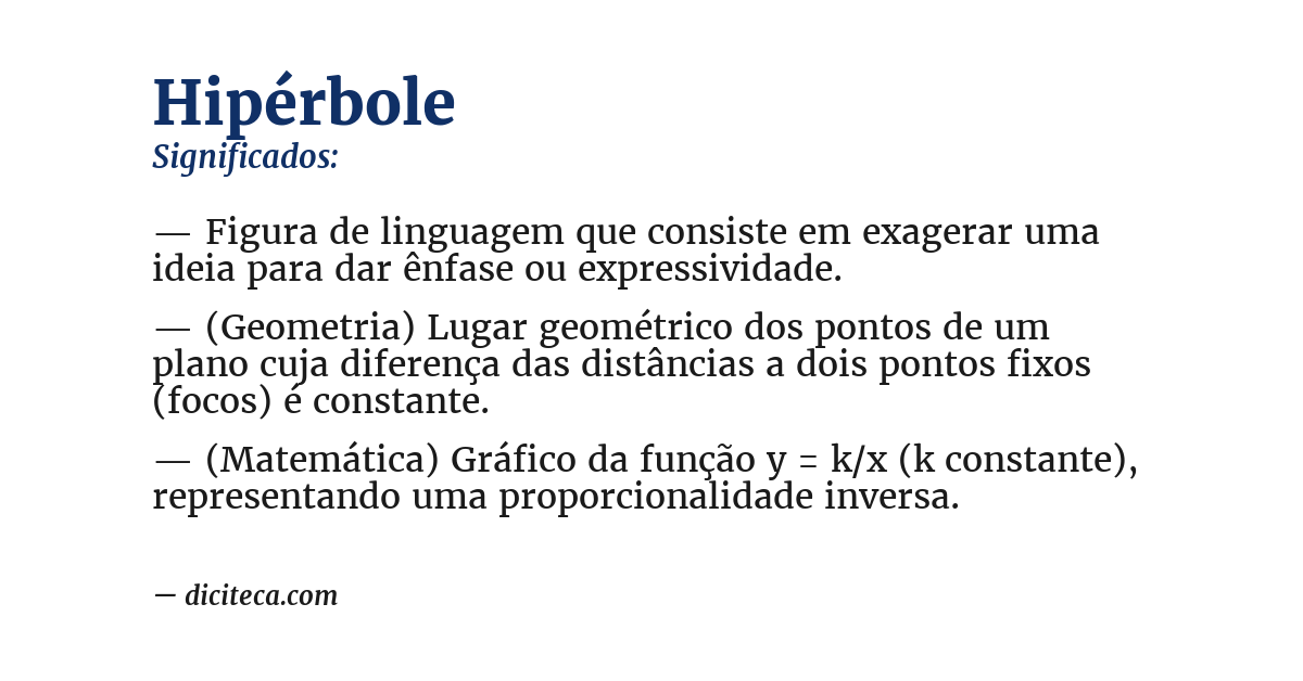 Significado de hipérbole