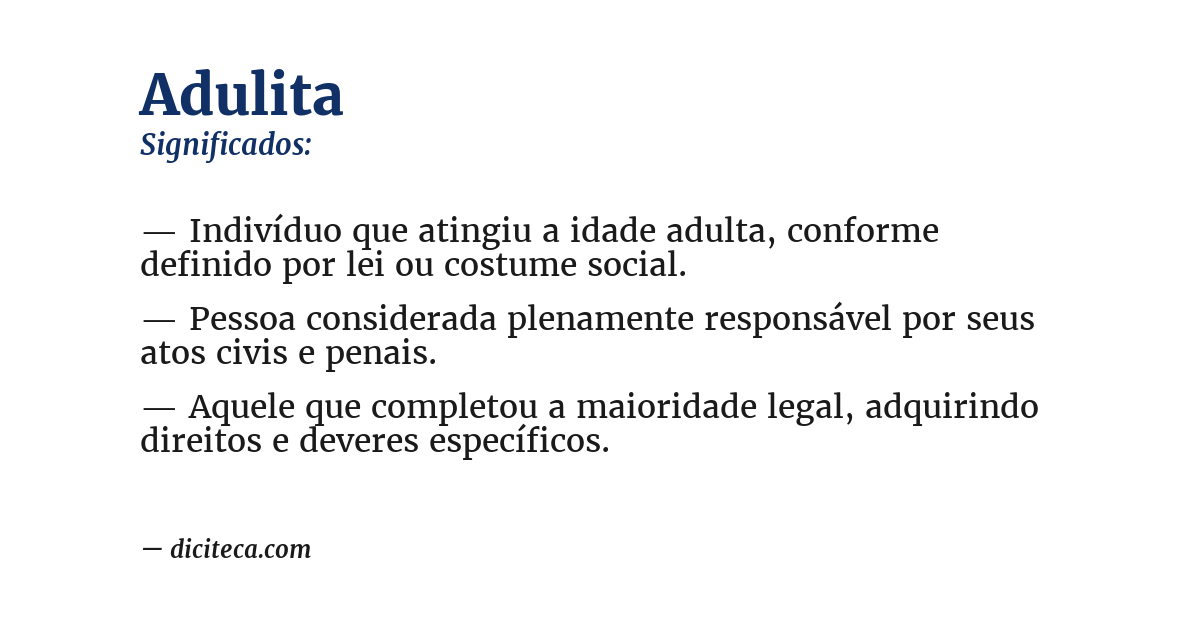 Significado de adulita