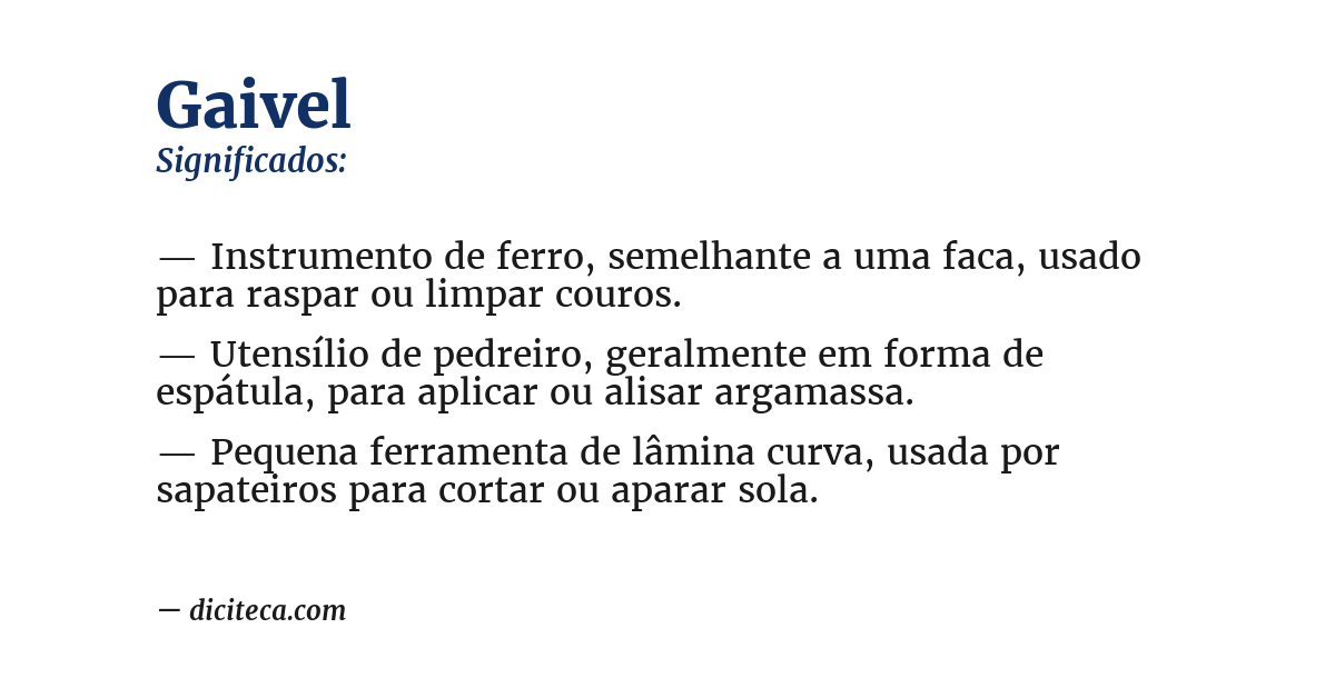 Significado de gaivel