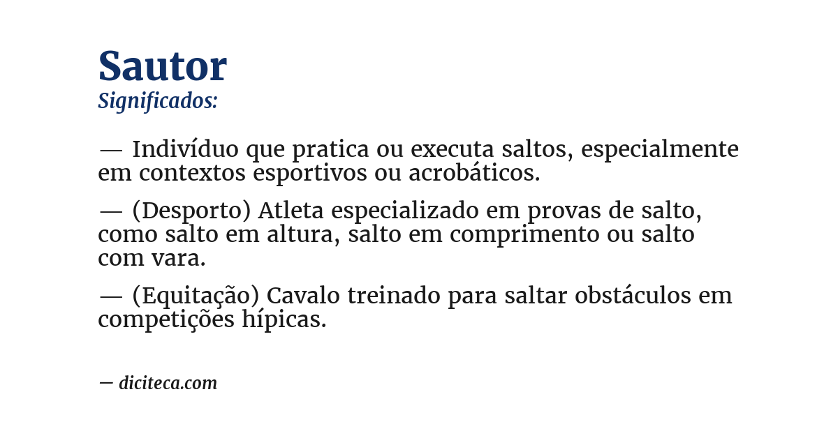 Significado de sautor