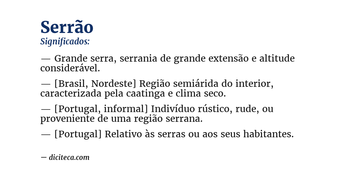 Significado de serrão