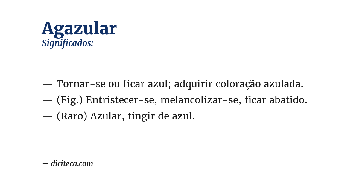 Significado de agazular