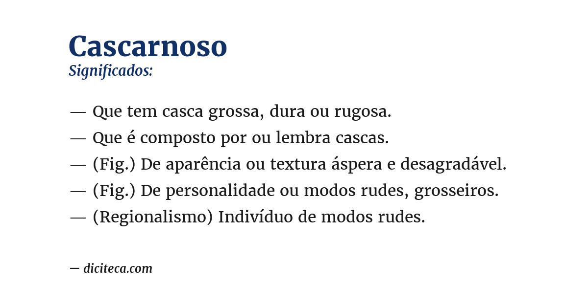 Significado de cascarnoso