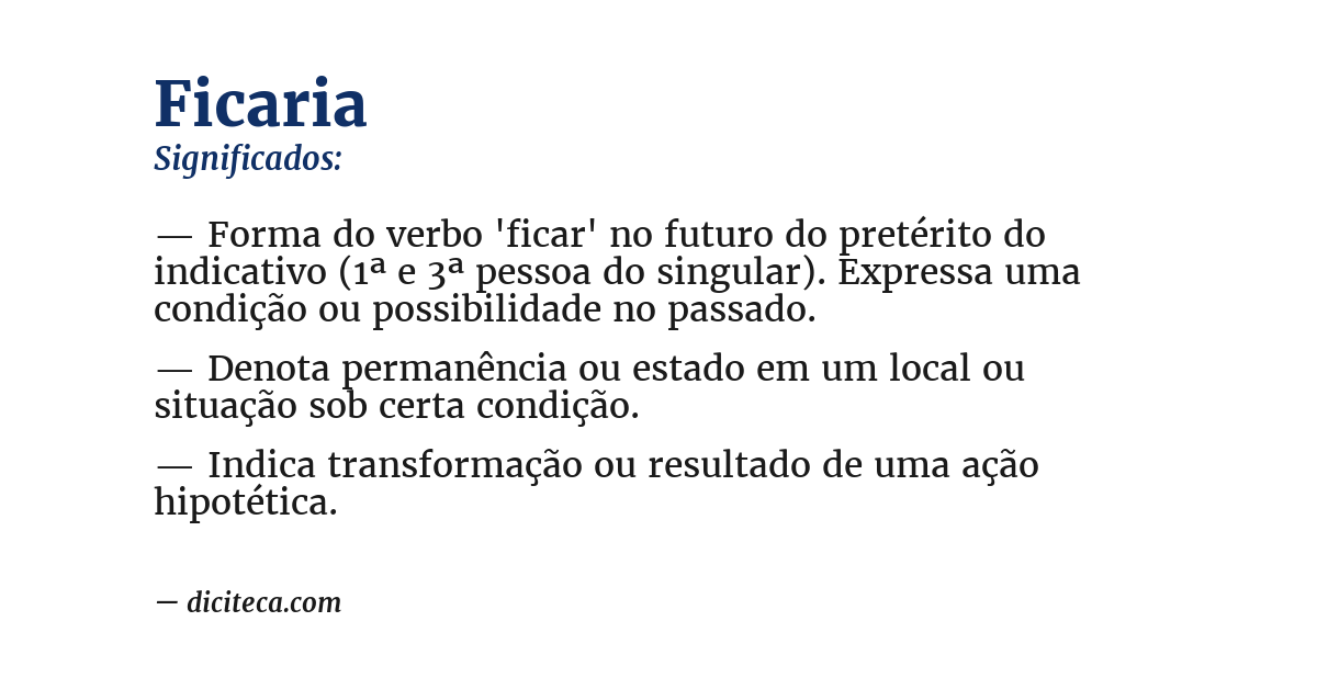Significado de ficaria