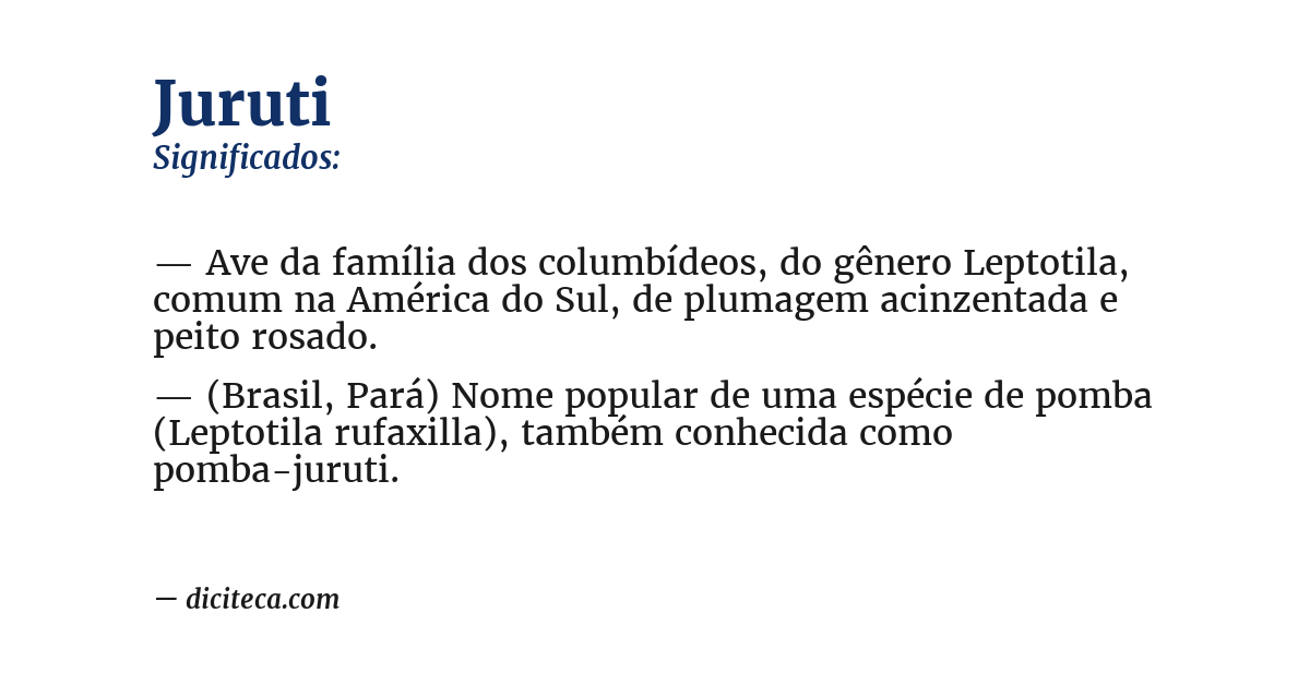 Significado de juruti