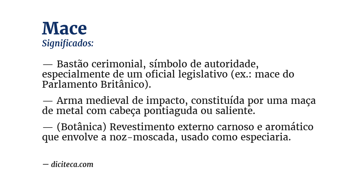 Significado de mace