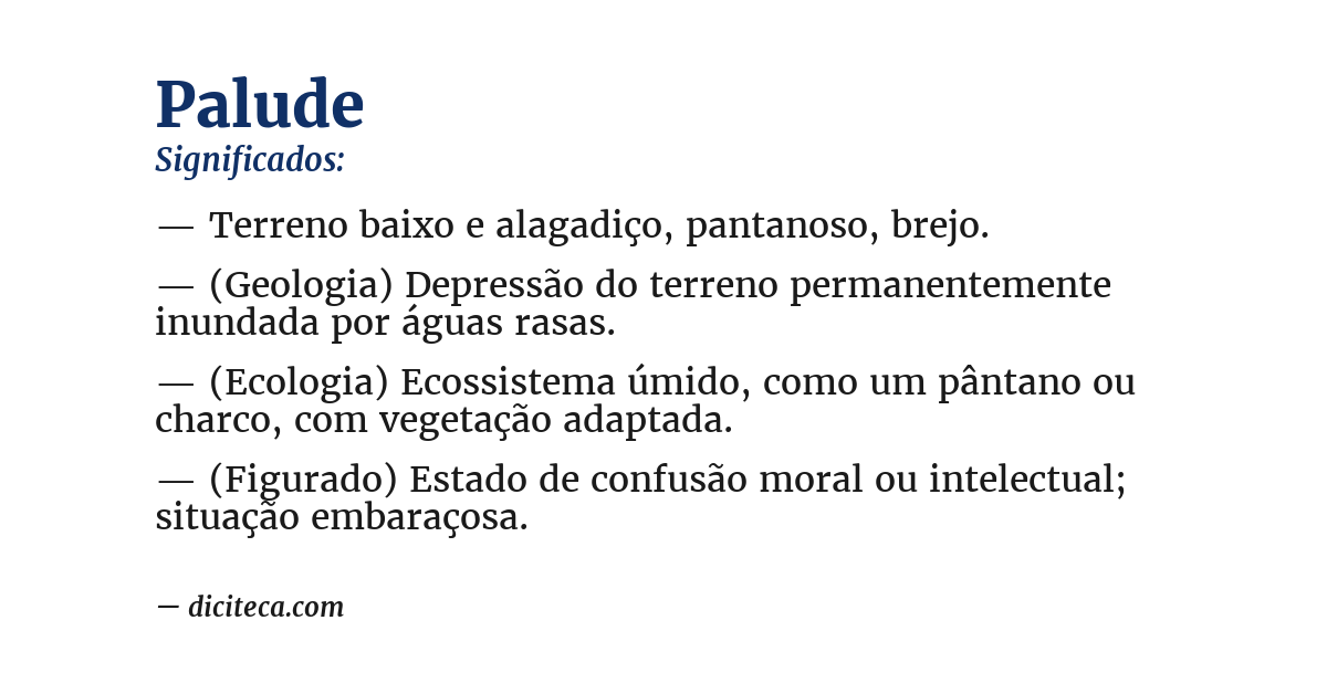 Significado de palude