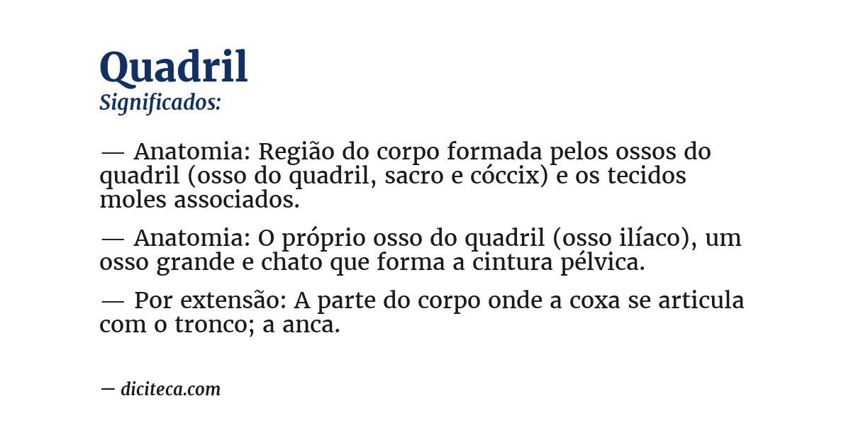 Significado de quadril