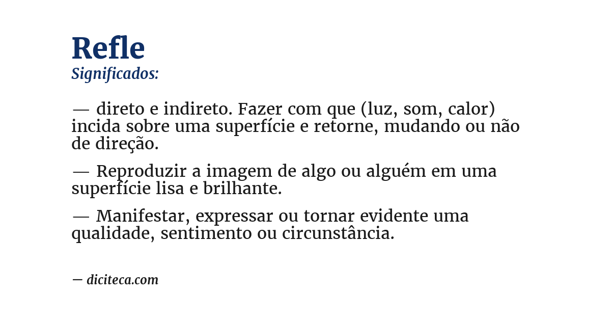 Significado de refle
