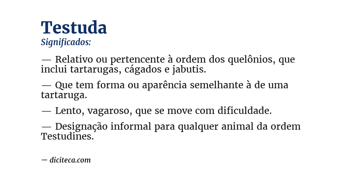 Significado de testuda