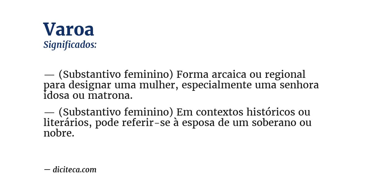 Significado de varoa
