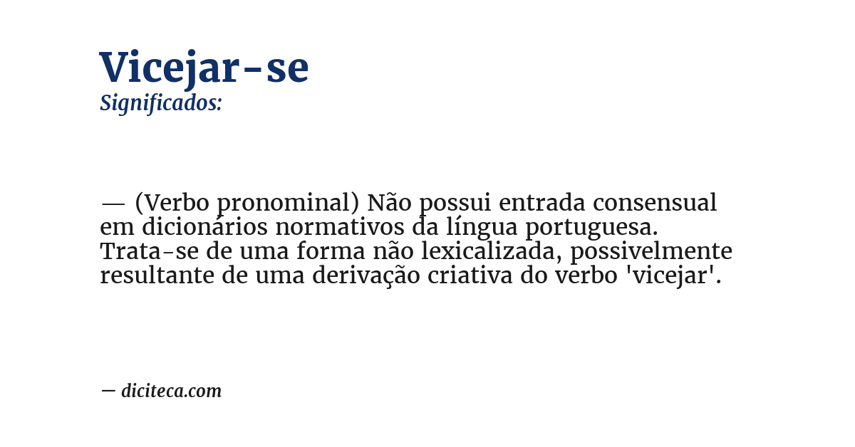 Significado de vicejar-se