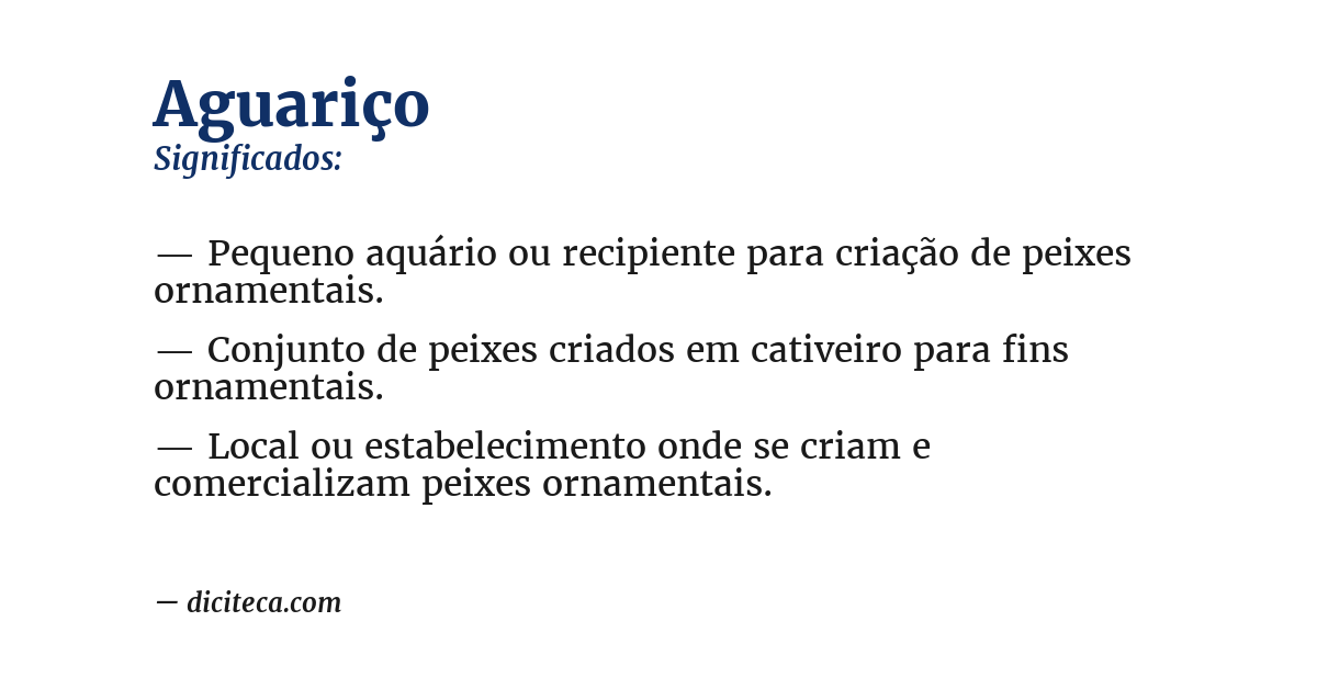 Significado de aguariço