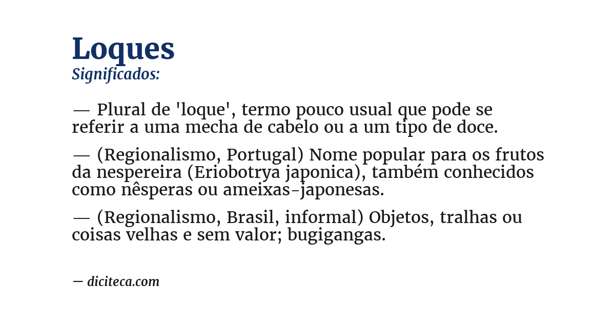 Significado de loques