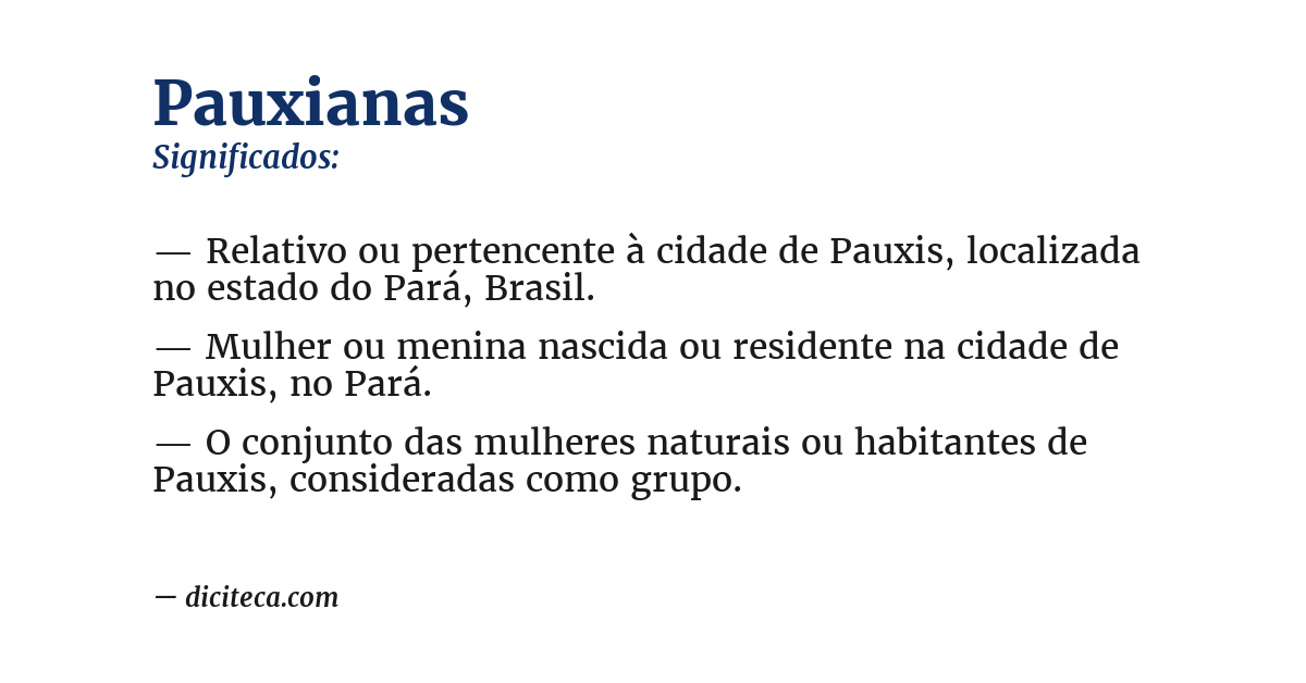 Significado de pauxianas