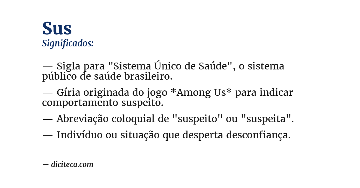 Significado de sus