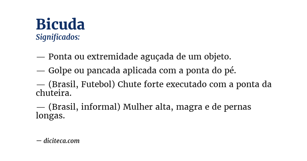 Significado de bicuda