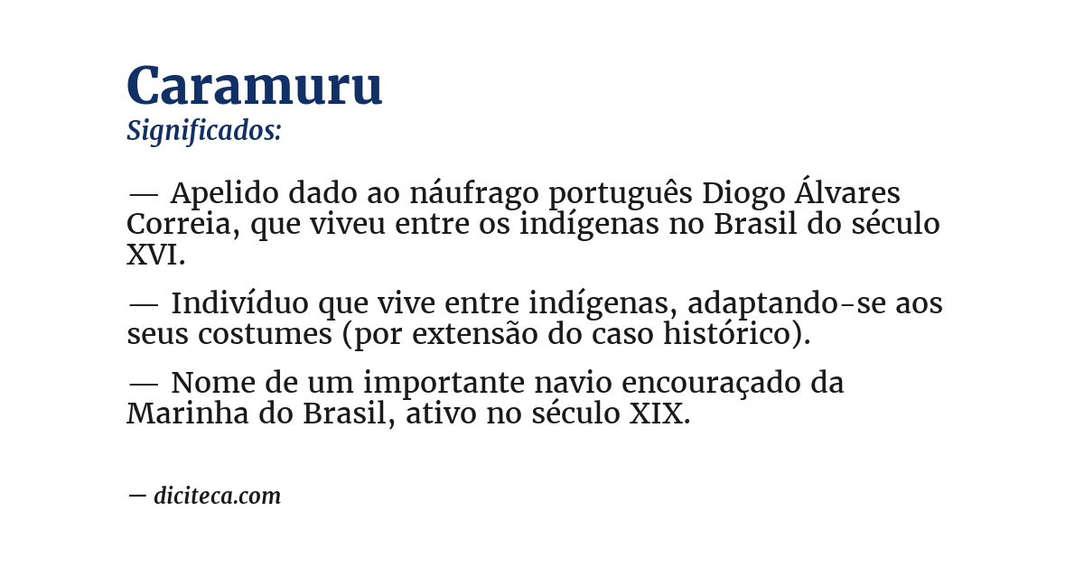 Significado de caramuru
