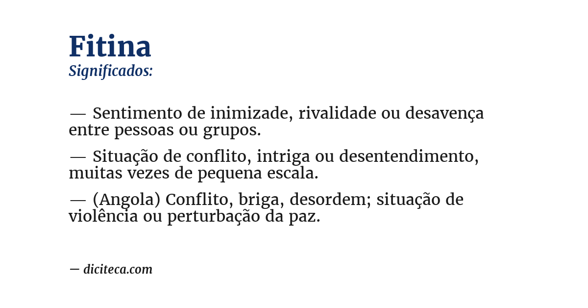Significado de fitina