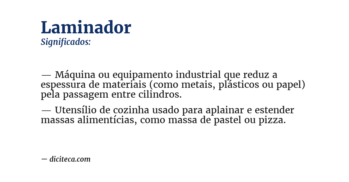Significado de laminador