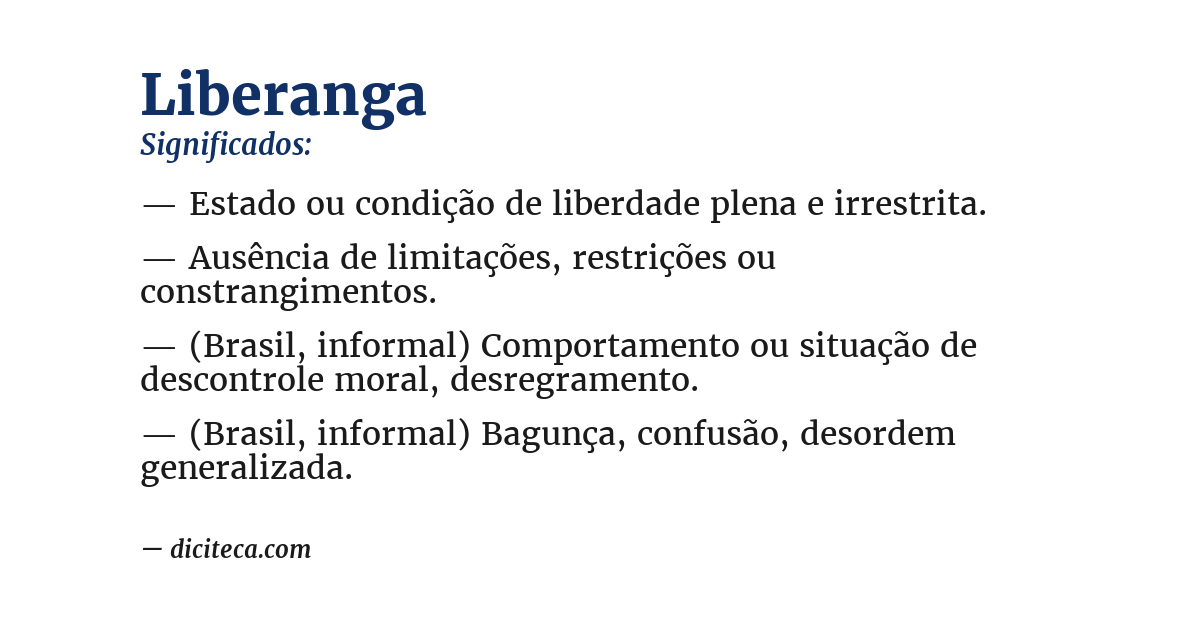 Significado de liberanga