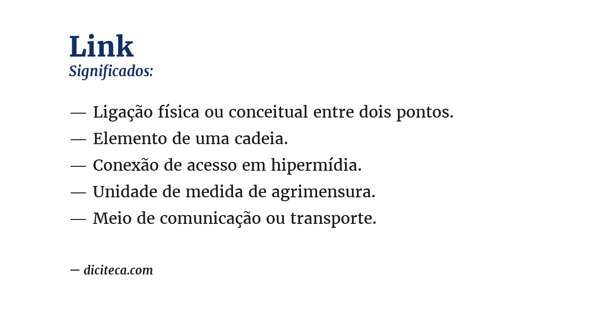 Significado de link