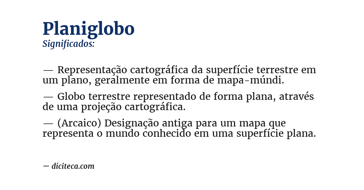 Significado de planiglobo