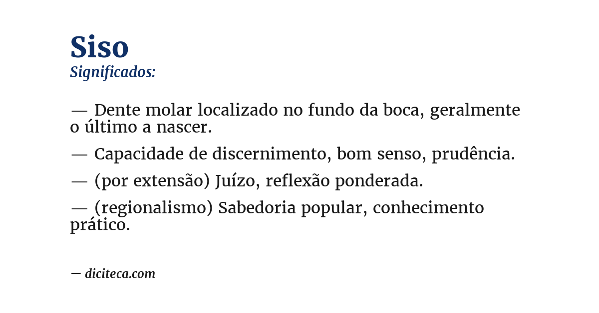 Significado de siso