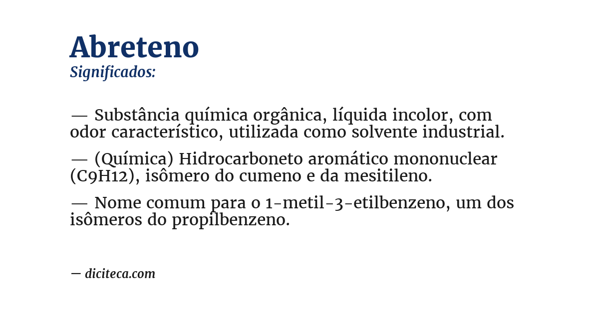 Significado de abreteno
