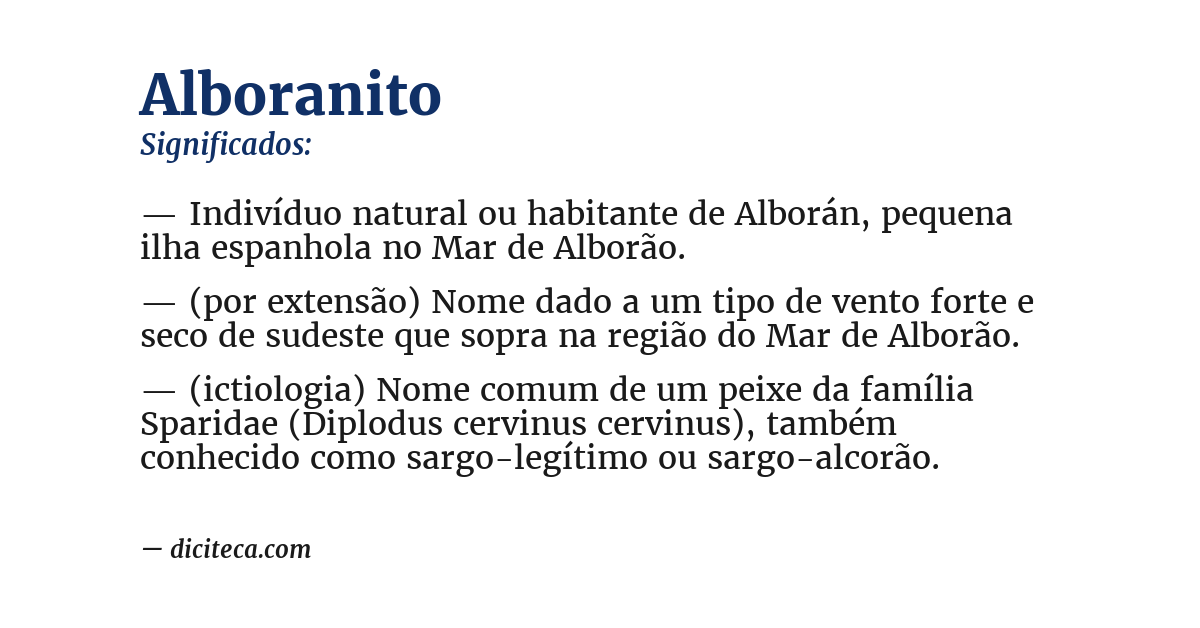 Significado de alboranito