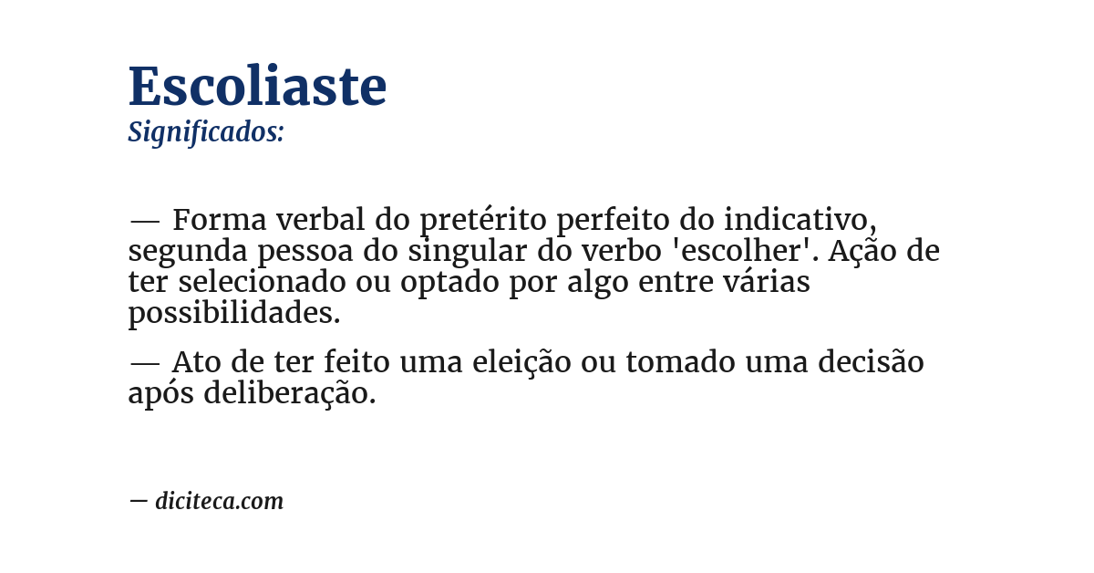 Significado de escoliaste