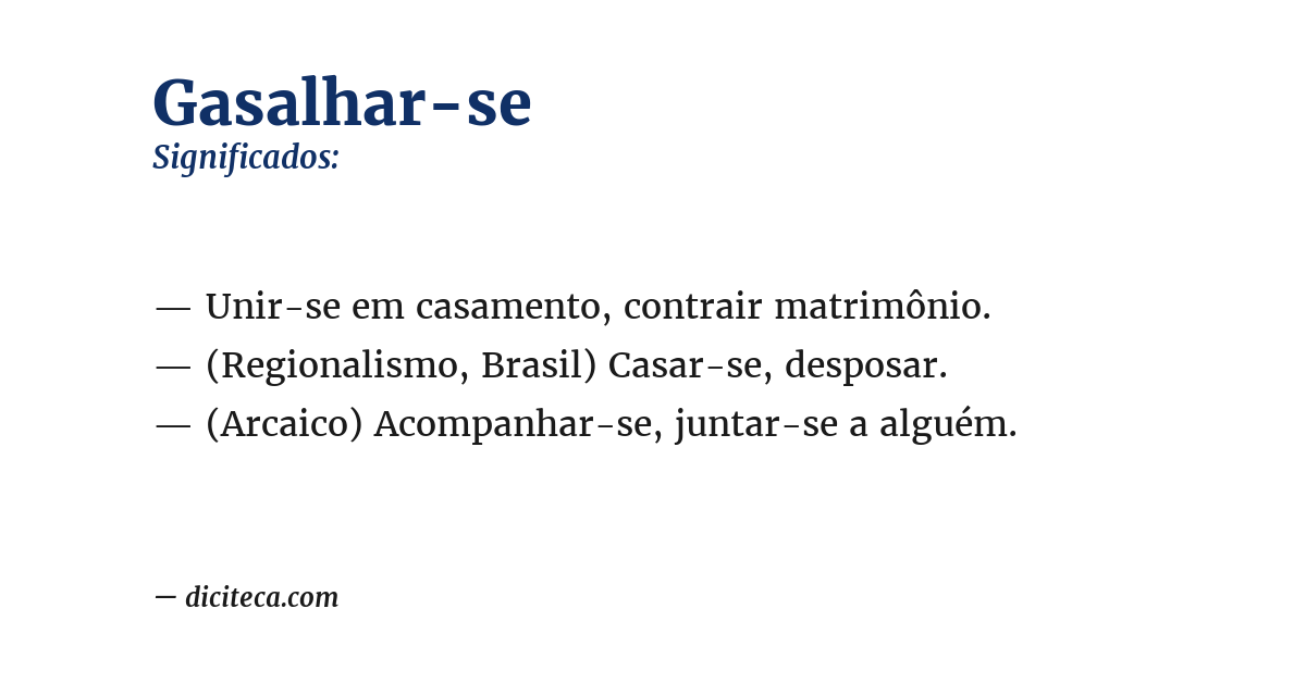 Significado de gasalhar-se