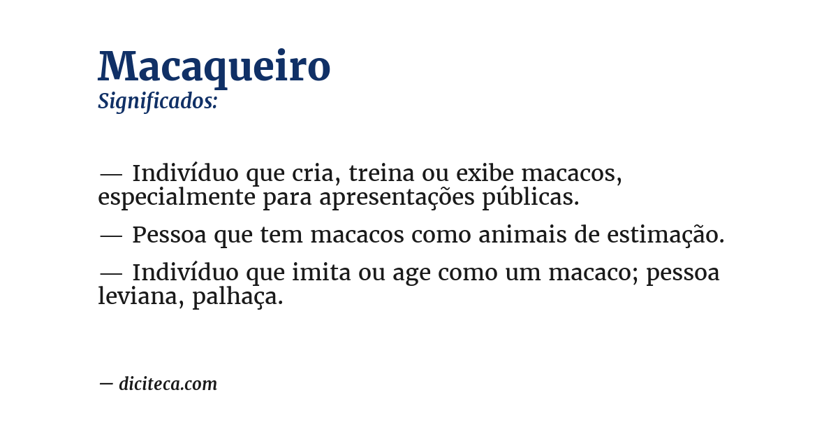 Significado de macaqueiro