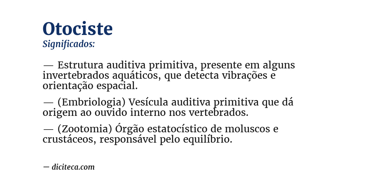 Significado de otociste