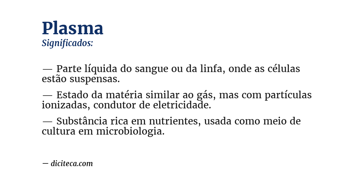 Significado de plasma
