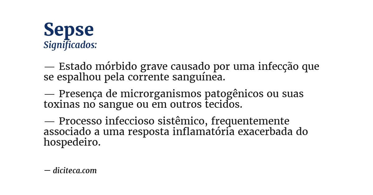 Significado de sepse