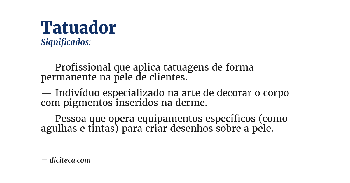 Significado de tatuador