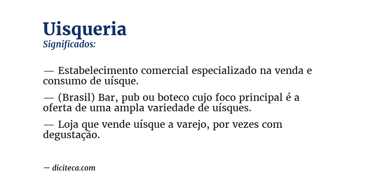 Significado de uisqueria